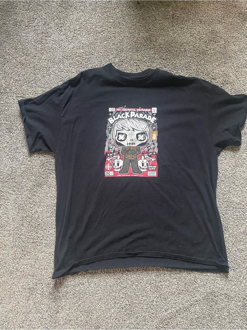 Black Graphic Women’s XL T-Shirt - My Chemical Romance Black Parade Funko Design